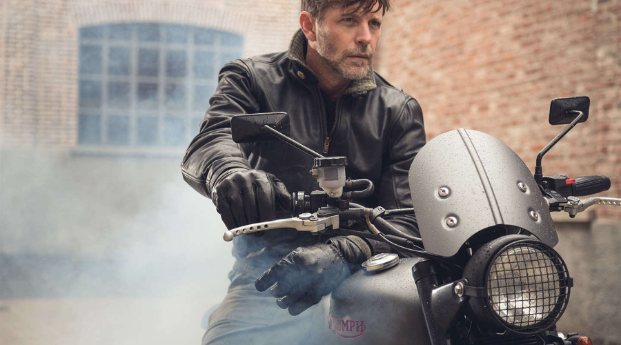 Motorcycle Leather jacket Men's TANK JACKET