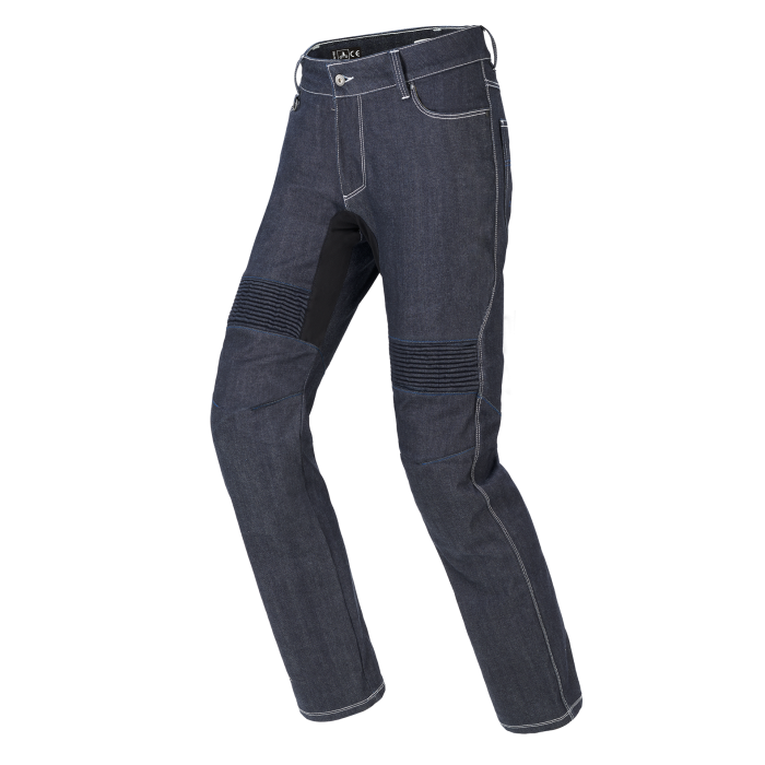 Pantaloni Da Moto, Per Uomo, Jeans In Denim Per Motociclismo Con Armatura E 4 Ginocchiere, Pantaloni Da Corsa Professionali (Blue,S