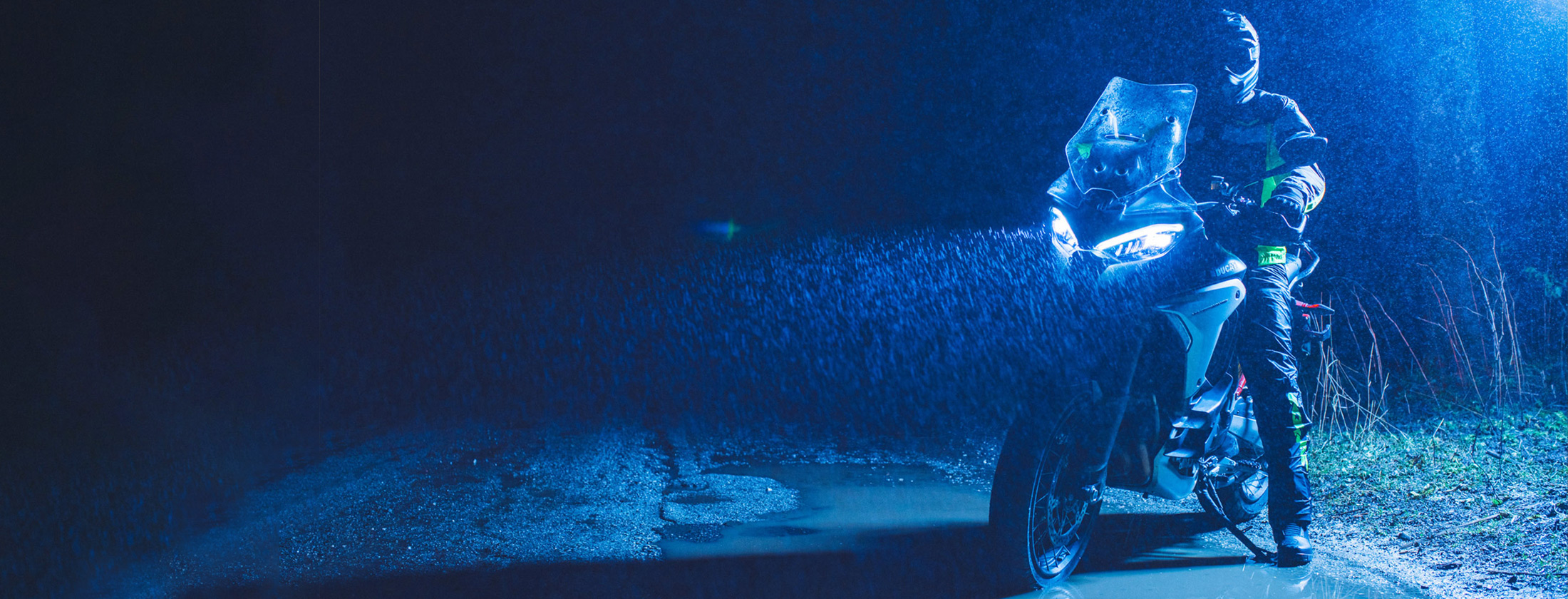 Riding in the rain